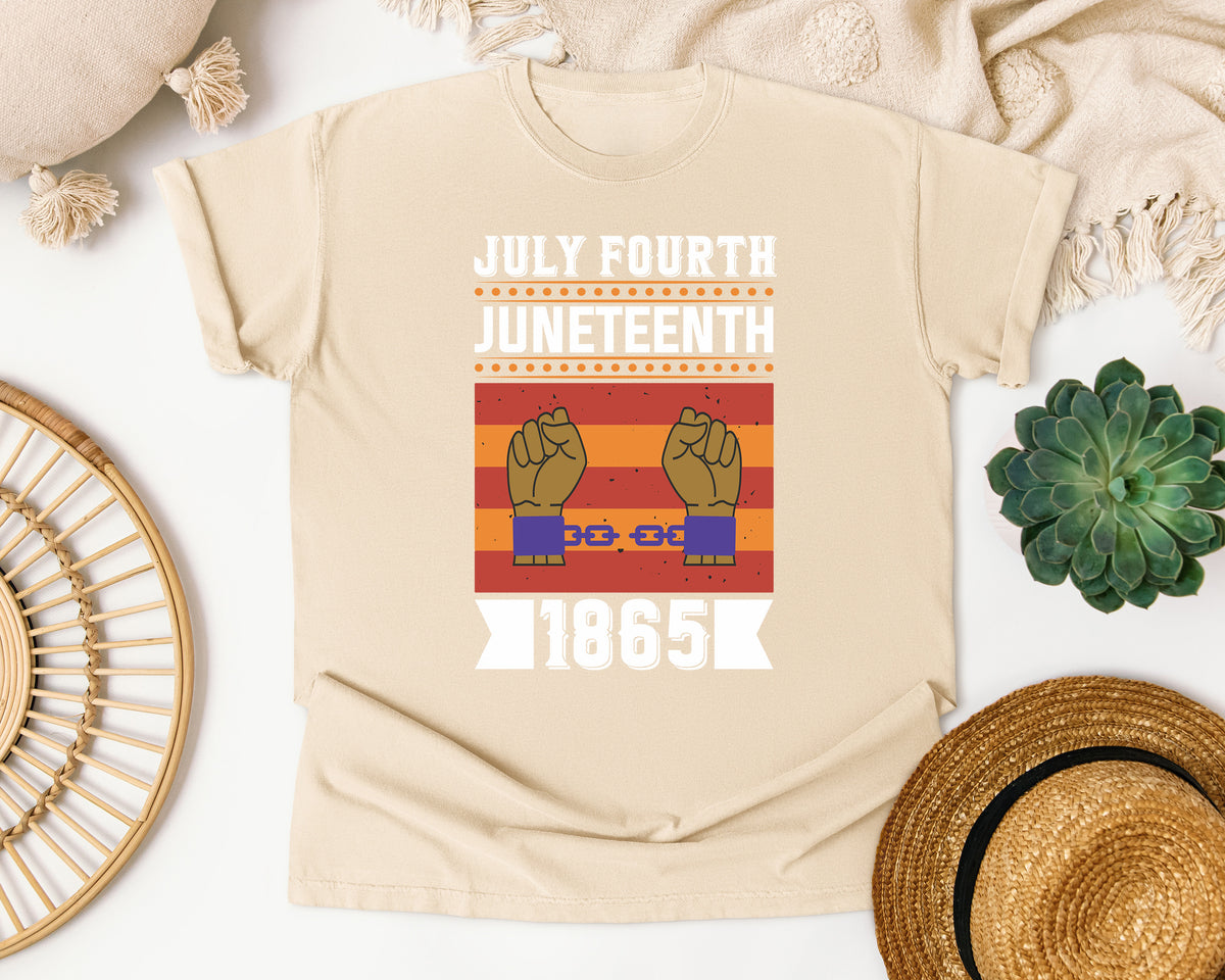 July Fourth Juneteenth 1865 Banner Comfort Colors Shirt