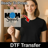 MOM Squad Volleyball Design DTF Transfer - InkMerge Heat Press Design