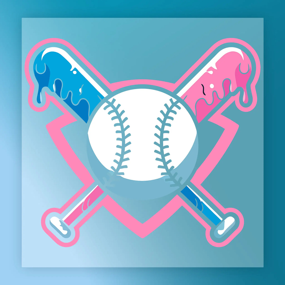 Creative Baseball Heart Design