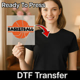 Basketball Passion Design DTF Transfer - InkMerge Heat Press Design