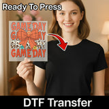Festive Game Day Leopard Shirt Design DTF Transfer - InkMerge Heat Press Design