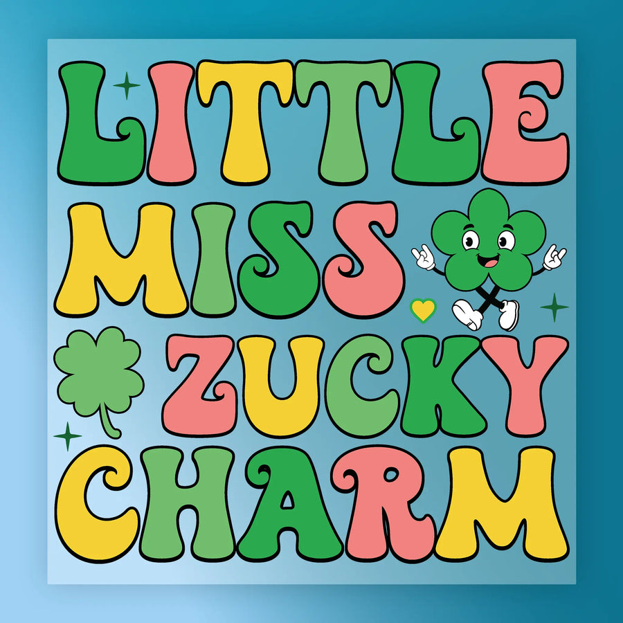 Little Miss Lucky Charm Design DTF Transfer - InkMerge Heat Press Design