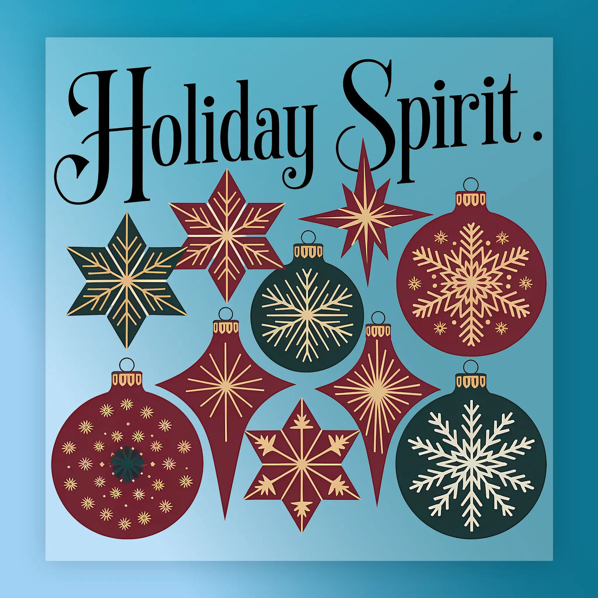 Holiday Spirit Vintage Ornaments