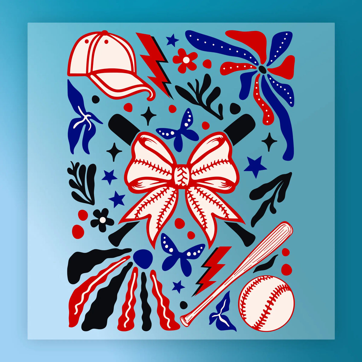 Baseball Celebration Custom Design - Heat Press Ready