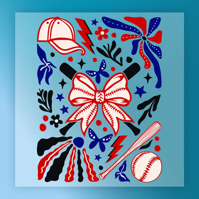 Baseball Celebration Custom Design - Heat Press Ready - InkMerge DTF Transfer