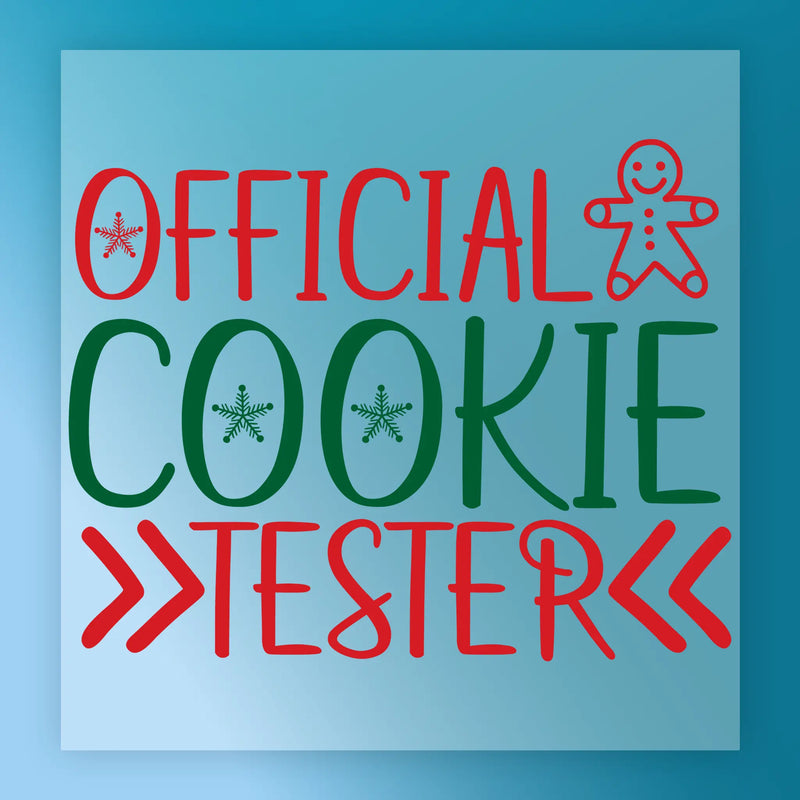 Cookie Tester Christmas Design - Ready to Press - InkMerge DTF Transfer