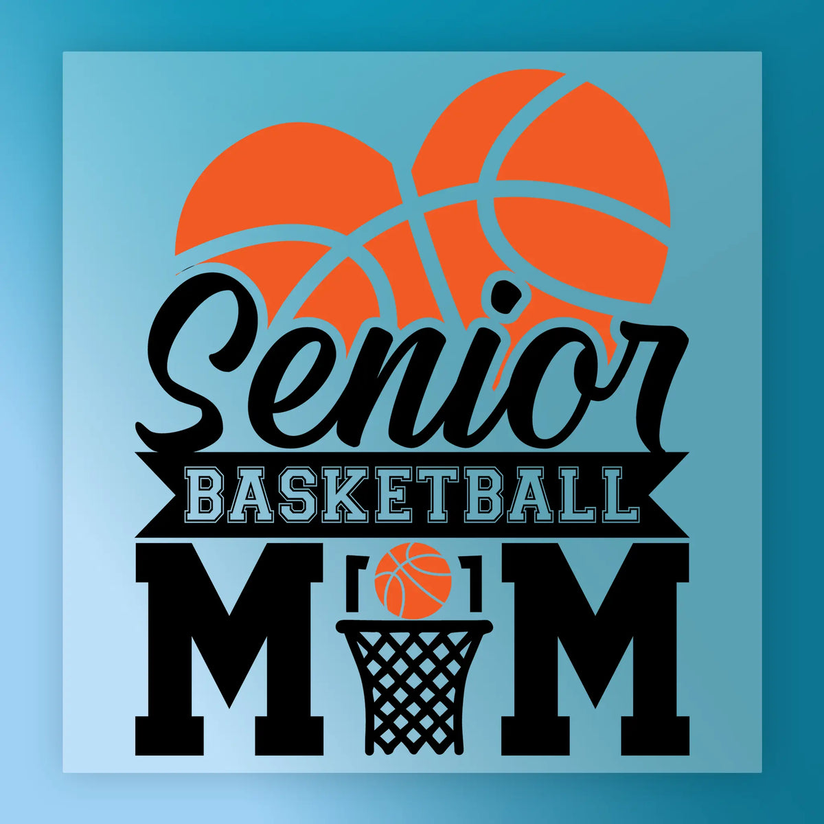 Basketball Senior Mom Shirt Design