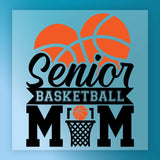 Basketball Senior Mom Shirt Design DTF Transfer - InkMerge Heat Press Design
