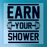 Earn Your Shower Shirt Design DTF Transfer - InkMerge Heat Press Design