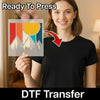 Abstract Mountain Adventure - Ready to Press - InkMerge DTF Transfer