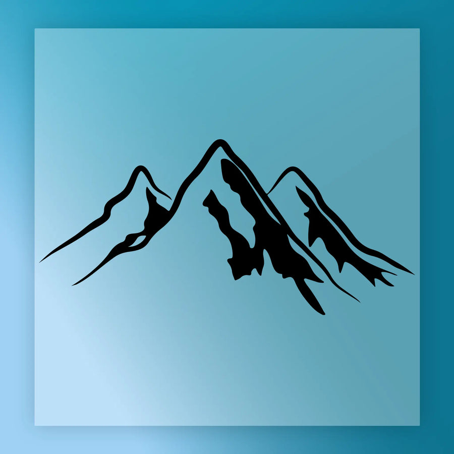 Minimalist Mountain Peaks Design DTF Transfer - InkMerge Heat Press Design