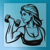 Empowered Strong Woman Lifting - Ready to Press - InkMerge DTF Transfer
