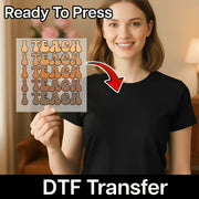 I Teach Love Bravery Equality Strength Kindness DTF Transfer - InkMerge Heat Press Design