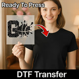 Go Basketball Splatter Design DTF Transfer - InkMerge Heat Press Design