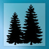 Evergreen Tree Silhouettes Design - Ready to Press - InkMerge DTF Transfer