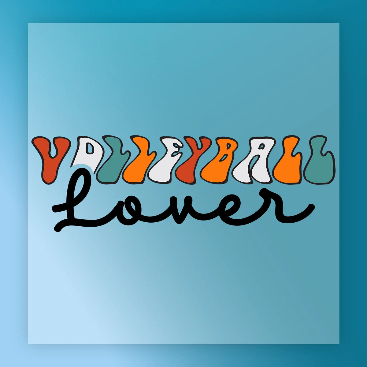Volleyball Lover DTF Transfer - Retro Design Ready to Press