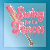 Baseball Swing for the Fences  Design DTF Transfer - InkMerge Heat Press Design