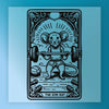 The Gym Rat Cartoon Fitness Design - Ready to Press - InkMerge DTF Transfer