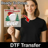 Santa's Favorite Golf Xmas Design - Ready to Press - InkMerge DTF Transfer