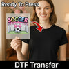 Playful Soccer Goal with Pink Bow - Ready to Press - InkMerge DTF Transfer