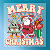 Merry Christmas Santa & Tree Design - Ready to Press - InkMerge DTF Transfer