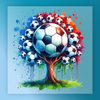 Soccer Tree Watercolor Design - Heat Press Ready - InkMerge DTF Transfer