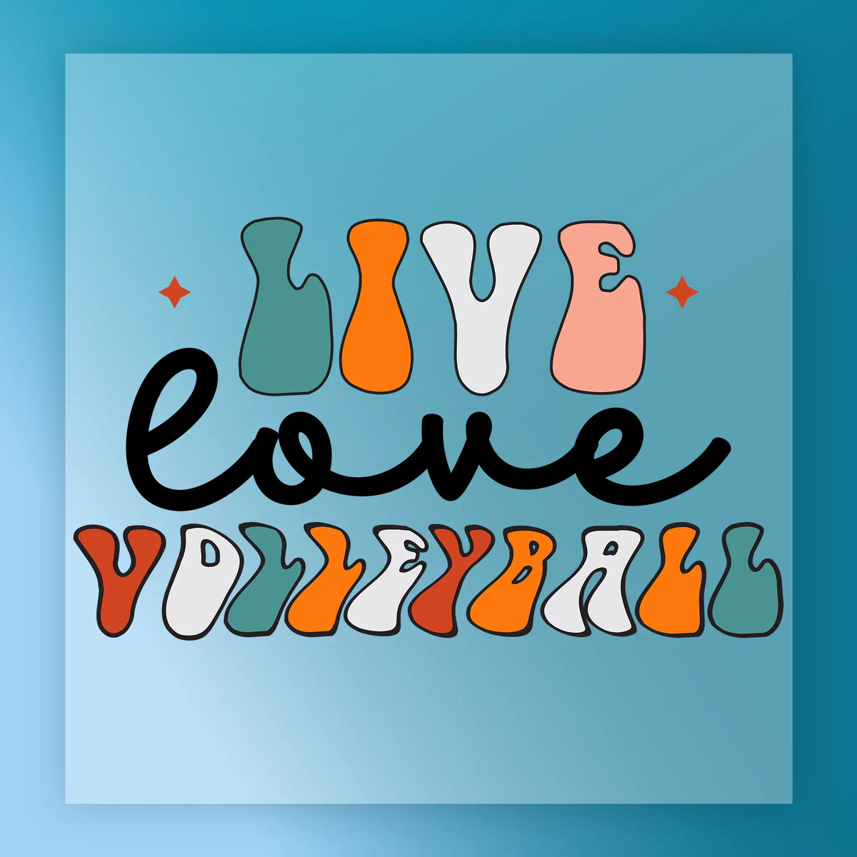 Live Love Volleyball Design