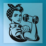 Empowered Strong Woman Design DTF Transfer - InkMerge Heat Press Design