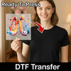 Vibrant Watercolor Soccer Cleats Art - Ready to Press - InkMerge DTF Transfer