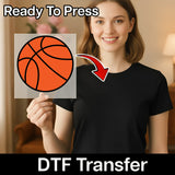 Basketball Passion Design - Ready to Press - InkMerge DTF Transfer for Sports Enthusiasts DTF Transfer - InkMerge Heat Pre...