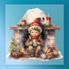 Nostalgic Holiday Fireplace Scene - Ready to Press - InkMerge DTF Transfer