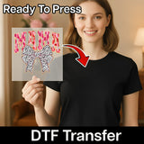 Mama Bold Watercolor Design DTF Transfer - InkMerge Heat Press Design