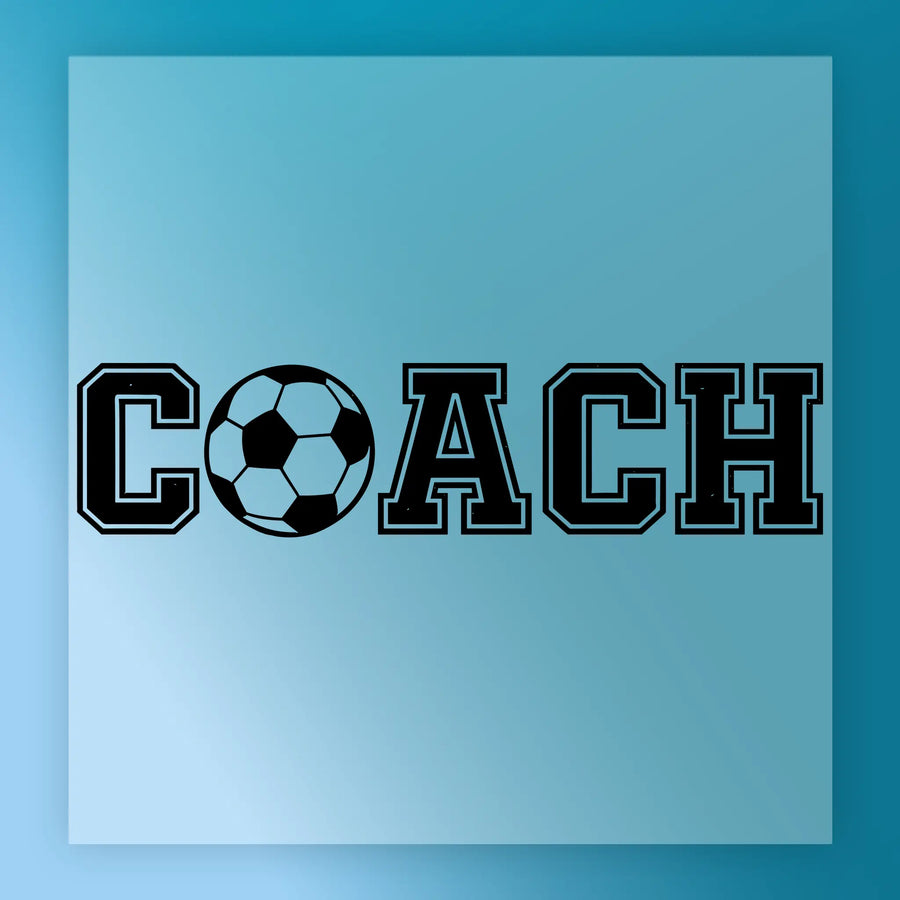 Coach Soccer Ball Design DTF Transfer - InkMerge Heat Press Design