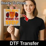 Don't Stop To Workout DTF Transfer - InkMerge Heat Press Design
