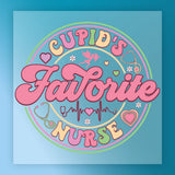 Cupid's Favorite Nurse Design DTF Transfer - InkMerge Heat Press Design