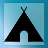 Minimalist Teepee Silhouette DTF Transfer - InkMerge Heat Press Design