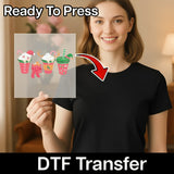 Festive Holiday Drinks Design DTF Transfer - InkMerge Heat Press Design