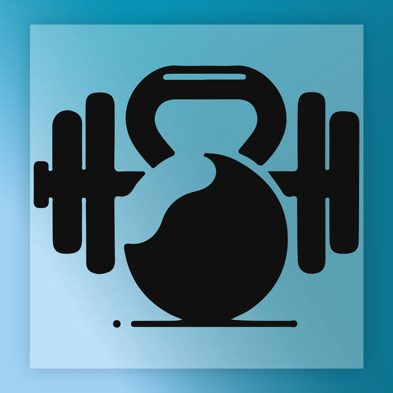 Kettlebell Barbell Fitness Design - Ready to Press - InkMerge DTF Transfer