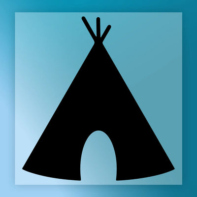 Teepee Silhouette Minimalist Camping Design - Ready to Press - InkMerge DTF Transfer