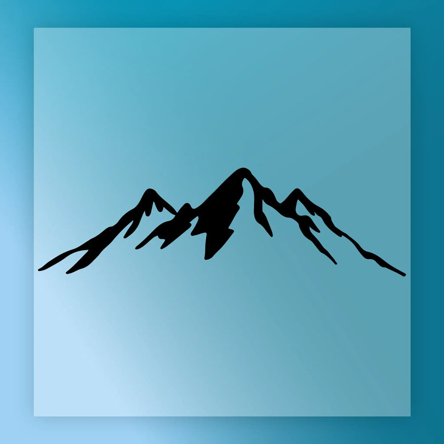 Minimalist Mountain Silhouette DTF Transfer - InkMerge Heat Press Design