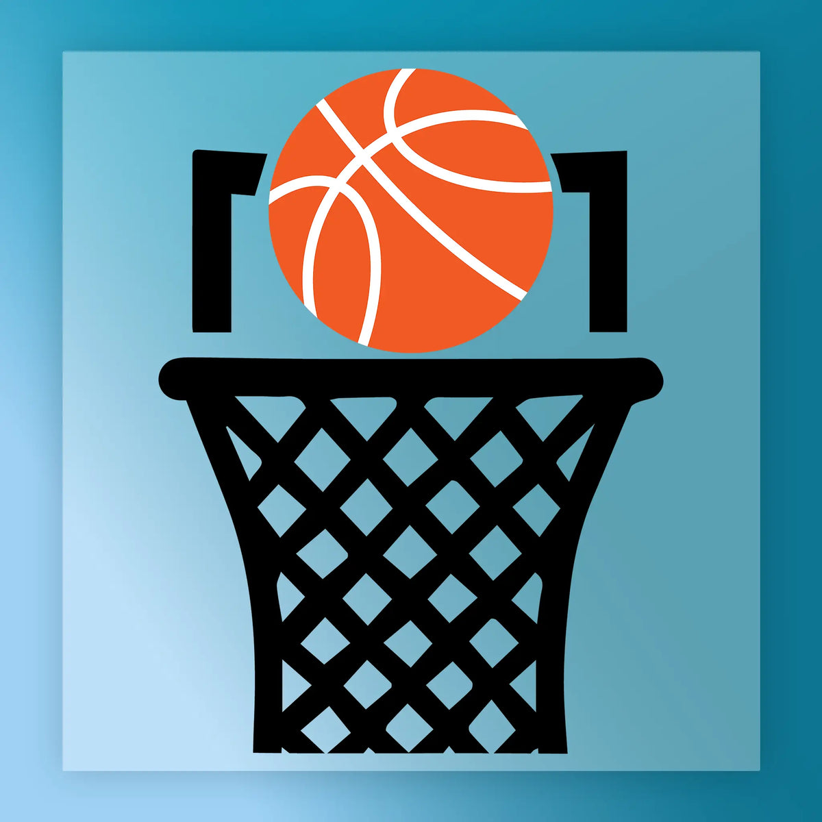 Basketball Bear Silhouette