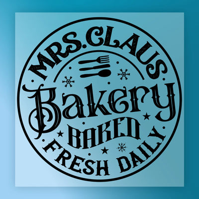 Mrs. Claus Bakery Vintage Design - Ready to Press - InkMerge DTF Transfer