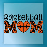 Basketball Love Leopard Heart Design DTF Transfer - InkMerge Heat Press Design