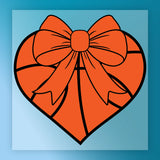 Heart Basketball Passion Design DTF Transfer - InkMerge Heat Press Design