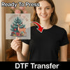 Christmas In The Air Festive Scene - Heat Press Ready - InkMerge DTF Transfer