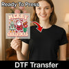 Merry Christmas Santa & Tree Design - Ready to Press - InkMerge DTF Transfer