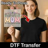 Floral MOM Heart of the Family Shirt Design DTF Transfer - InkMerge Heat Press Design