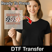 Howdy Christmas Western Design DTF Transfer - InkMerge Heat Press Design