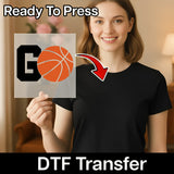 Go Basketball Graphic DTF Transfer - InkMerge Heat Press Design