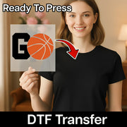 Go Basketball Graphic DTF Transfer - InkMerge Heat Press Design